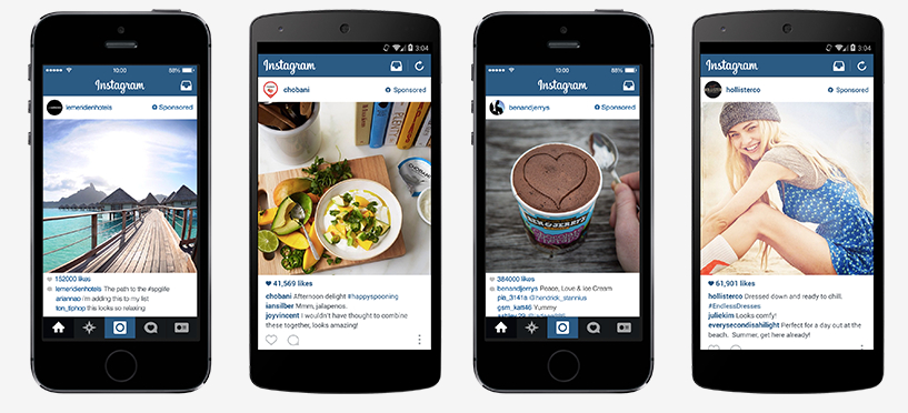 Exemples de pub Instagram